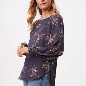 LOFT Marigold button sleeve blouse